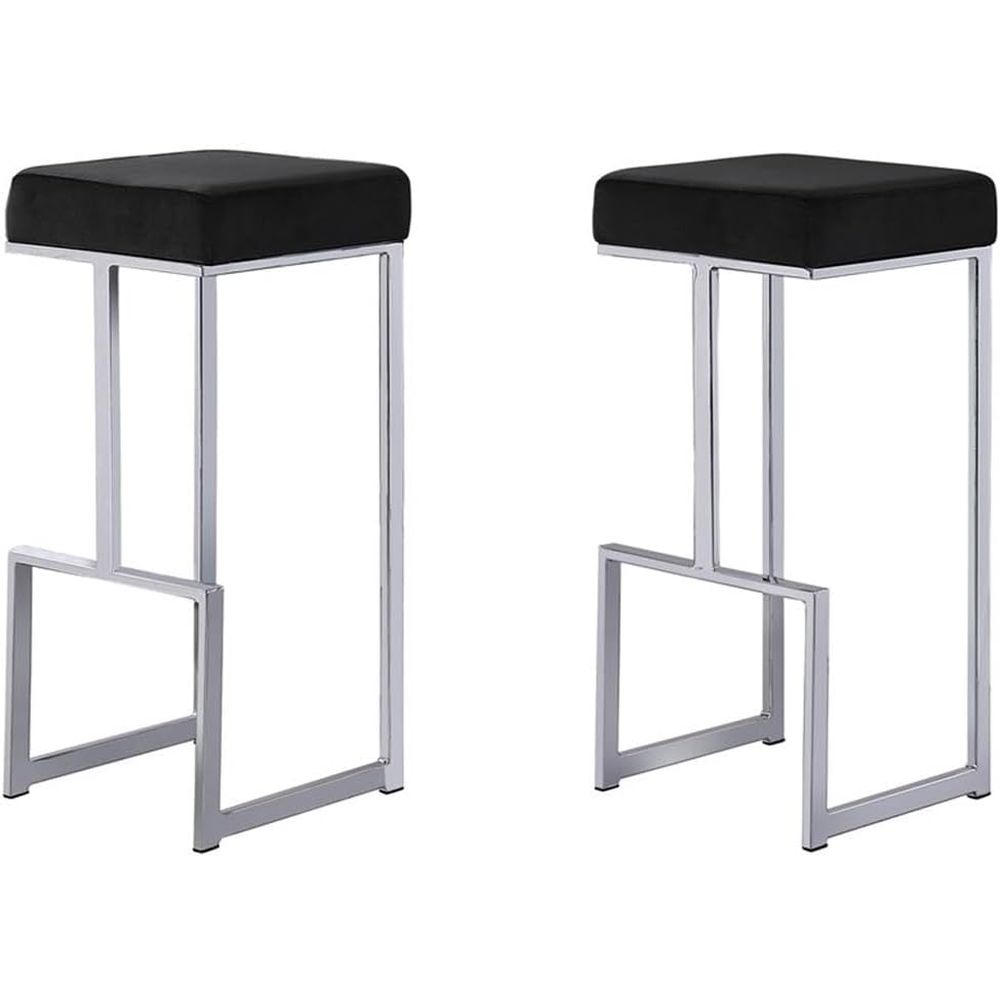 Modern Velvet-Upholstered Bar  - Home Bar Stools incelemesi ve fiyatı