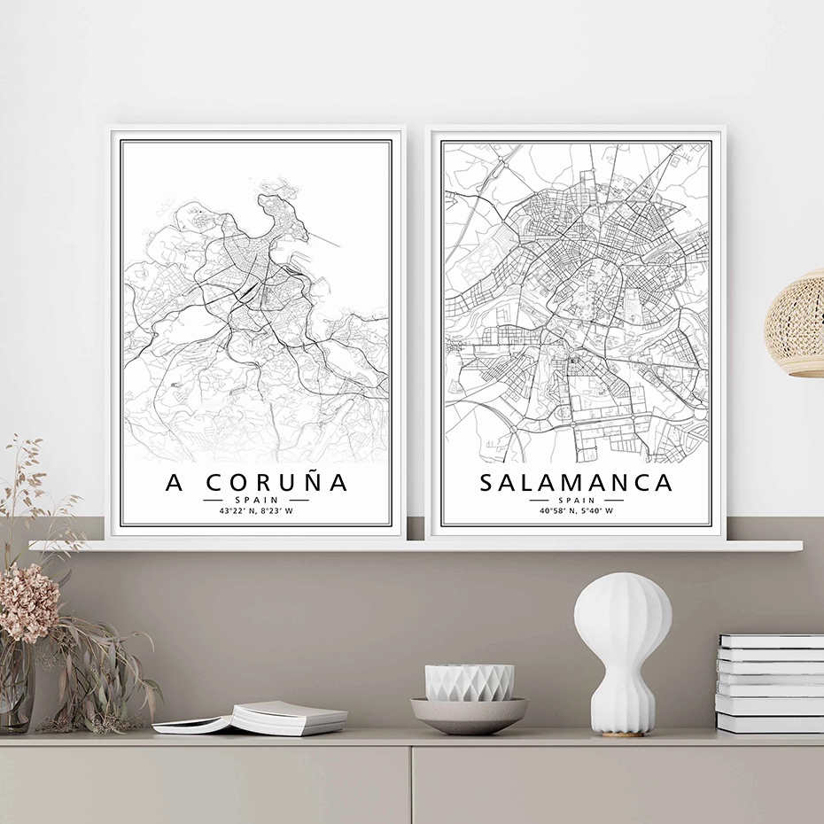 Minimalist Black White Spain C - Home Barcelona incelemesi ve fiyatı