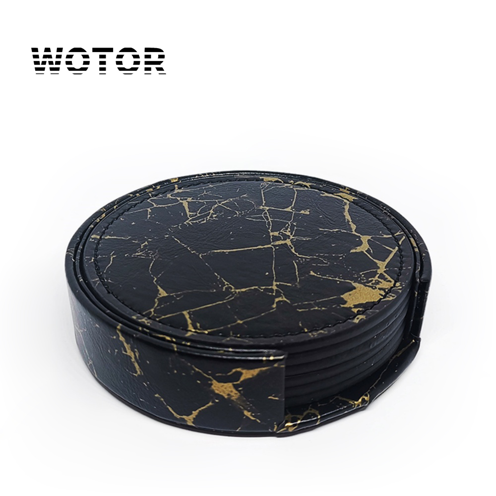 WOTOR 6PCS Stone Grain Leather - Home Bar And Counter incelemesi ve fiyatı