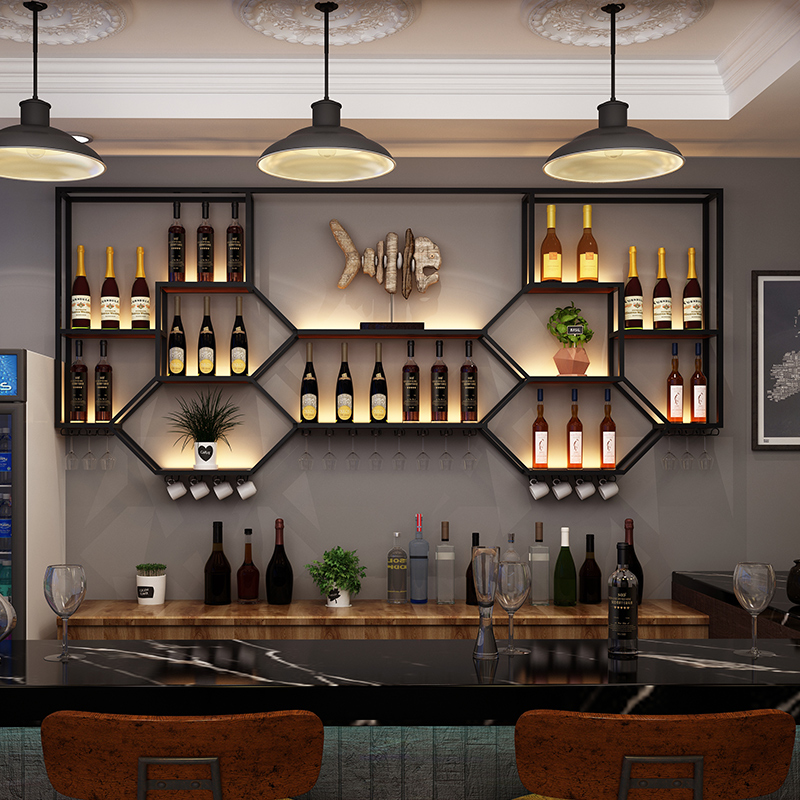 Metal Shelves Wine Cabinet Liv - Home Bar Shelf incelemesi ve fiyatı