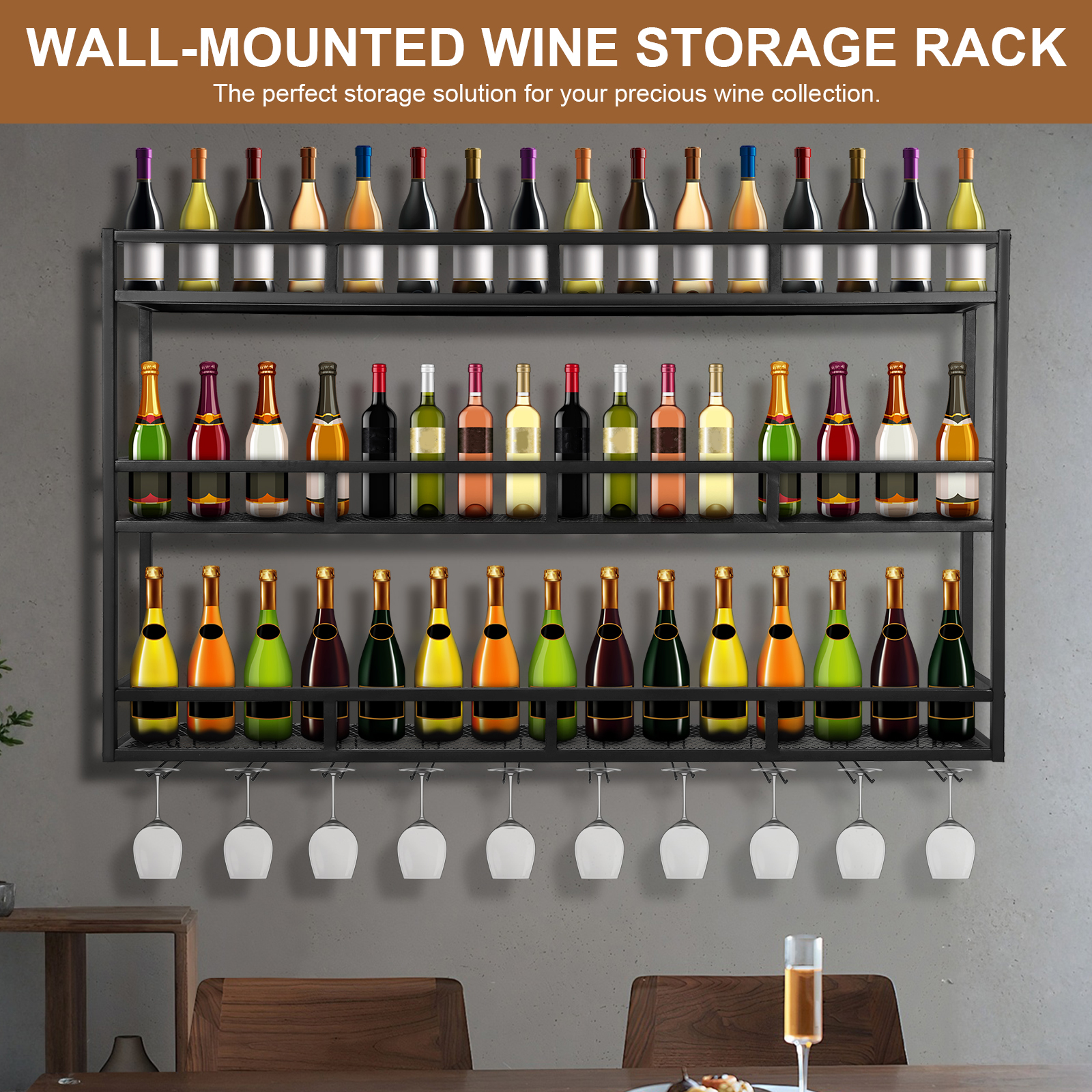 Bar Liquor Bottle Display Shel - Home Bar Shelf incelemesi ve fiyatı
