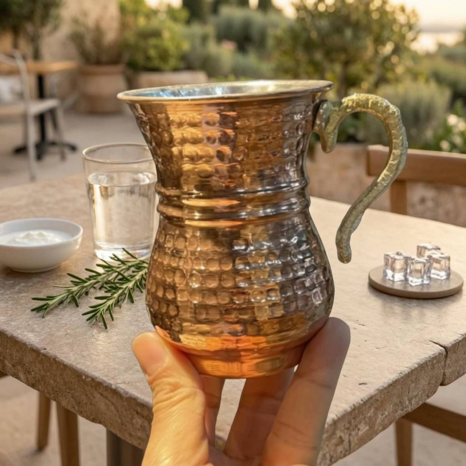 Metal Cup with Handle Flared R - Mule Copper Mug incelemesi ve fiyatı