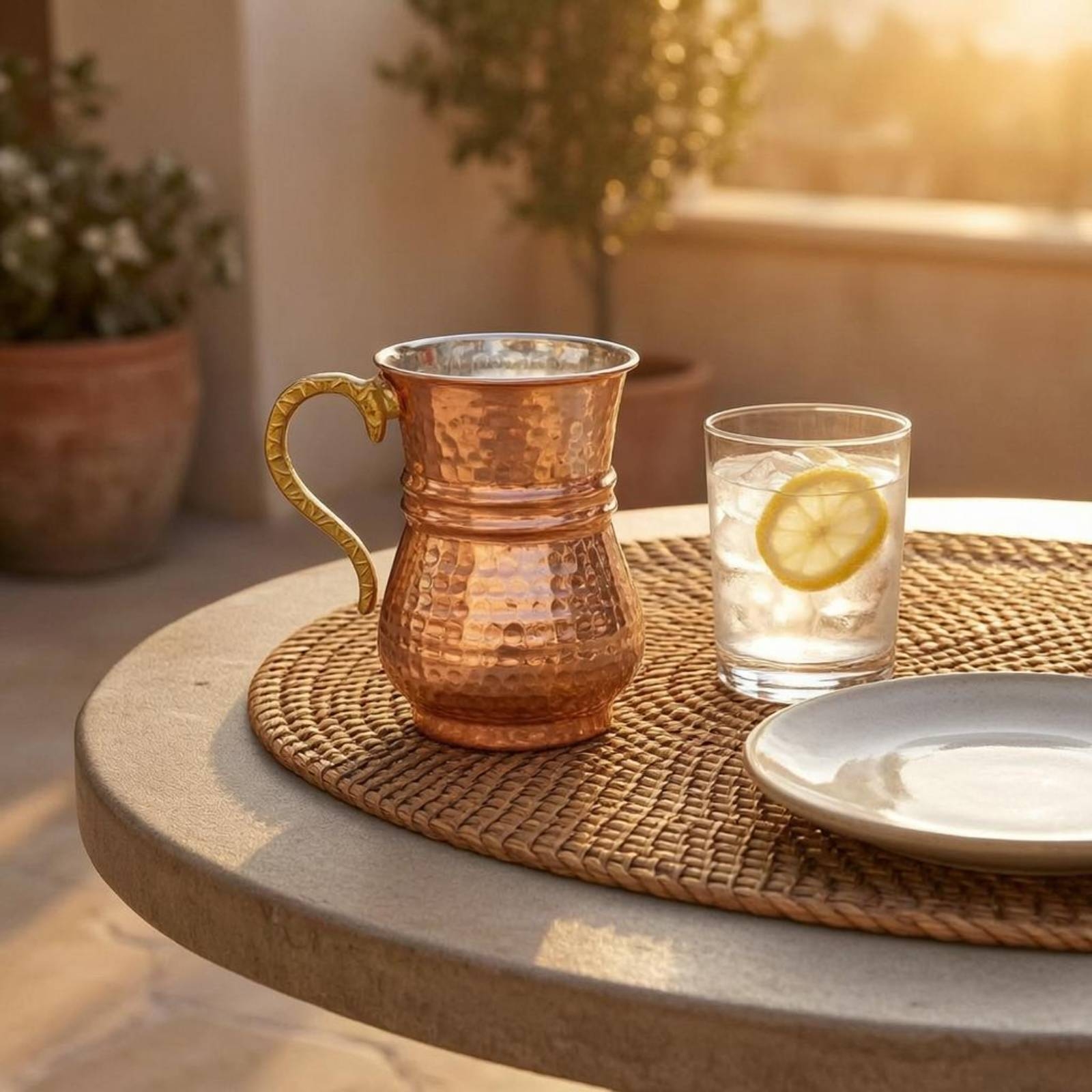 Metal Cup with Handle Flared R - Mule Copper Mug incelemesi ve fiyatı