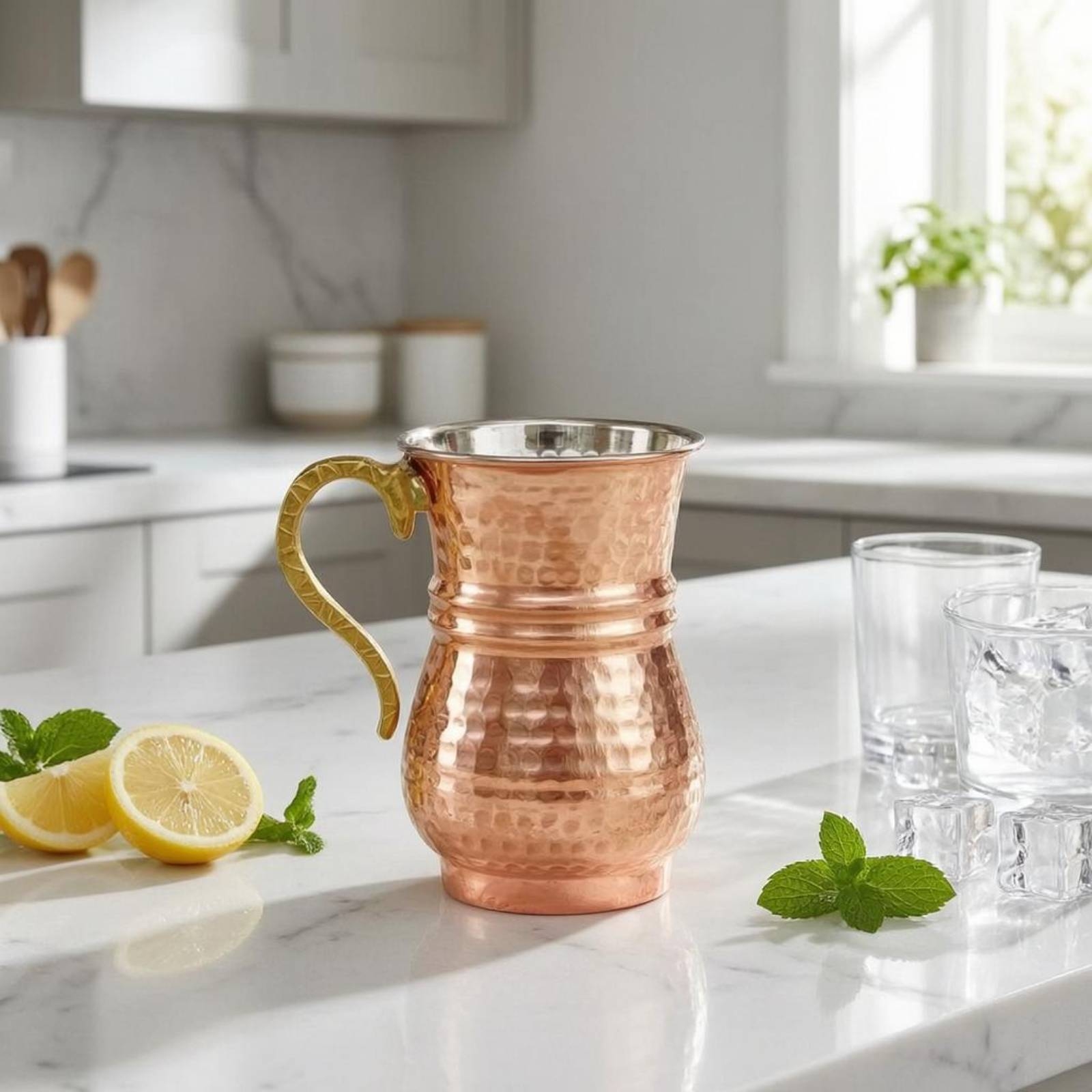 Metal Cup with Handle Flared R - Mule Copper Mug incelemesi ve fiyatı