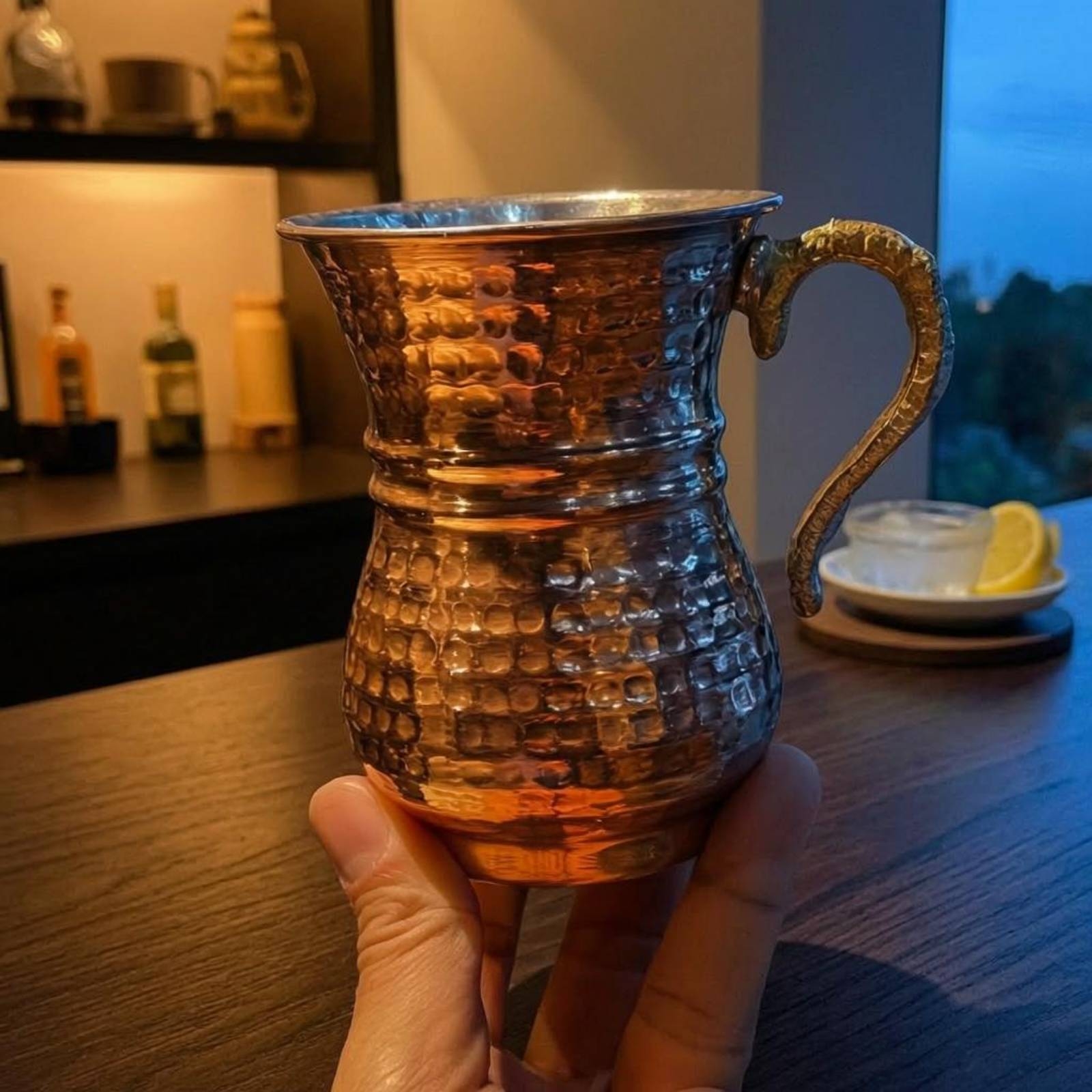Metal Cup with Handle Flared R - Mule Copper Mug incelemesi ve fiyatı