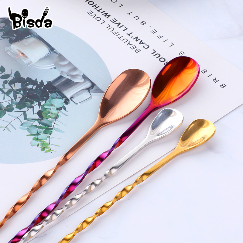 Cocktail Bar Spoons with Fork, - Bar Spoon Twisted incelemesi ve fiyatı