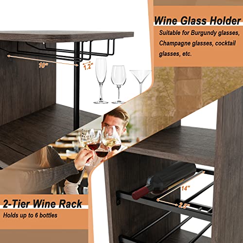 3-Piece Industrial Bar Set: Br - Home Bar And Counter incelemesi ve fiyatı