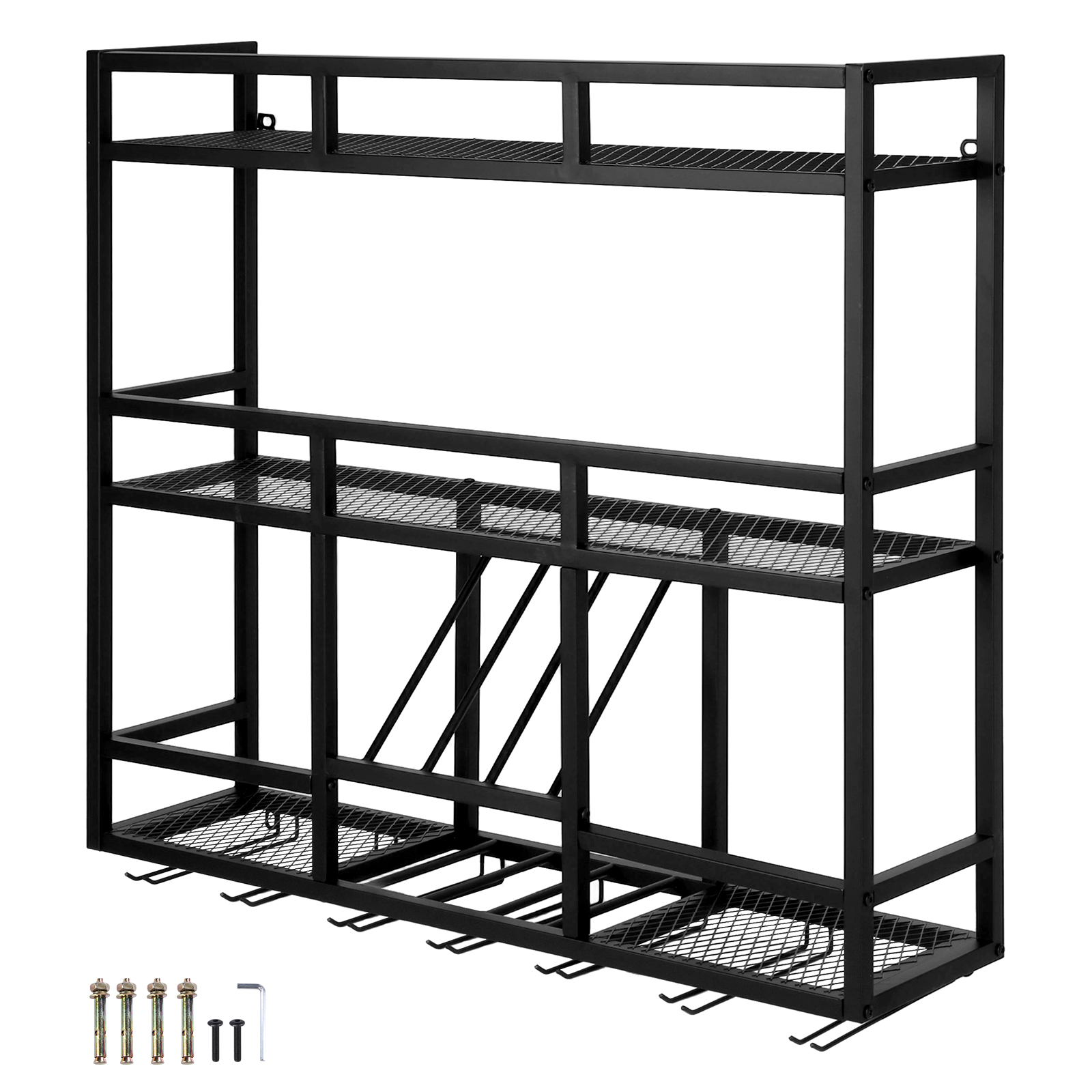 3 Tiers Wall Mounted Wine Rack - Home Bar Shelf incelemesi ve fiyatı