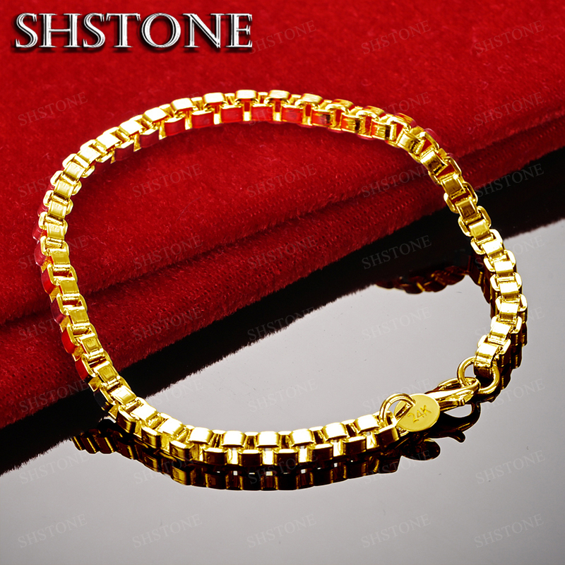 Exquisite 18K Gold 4mm Box Cha - Bar Cart Gold incelemesi ve fiyatı