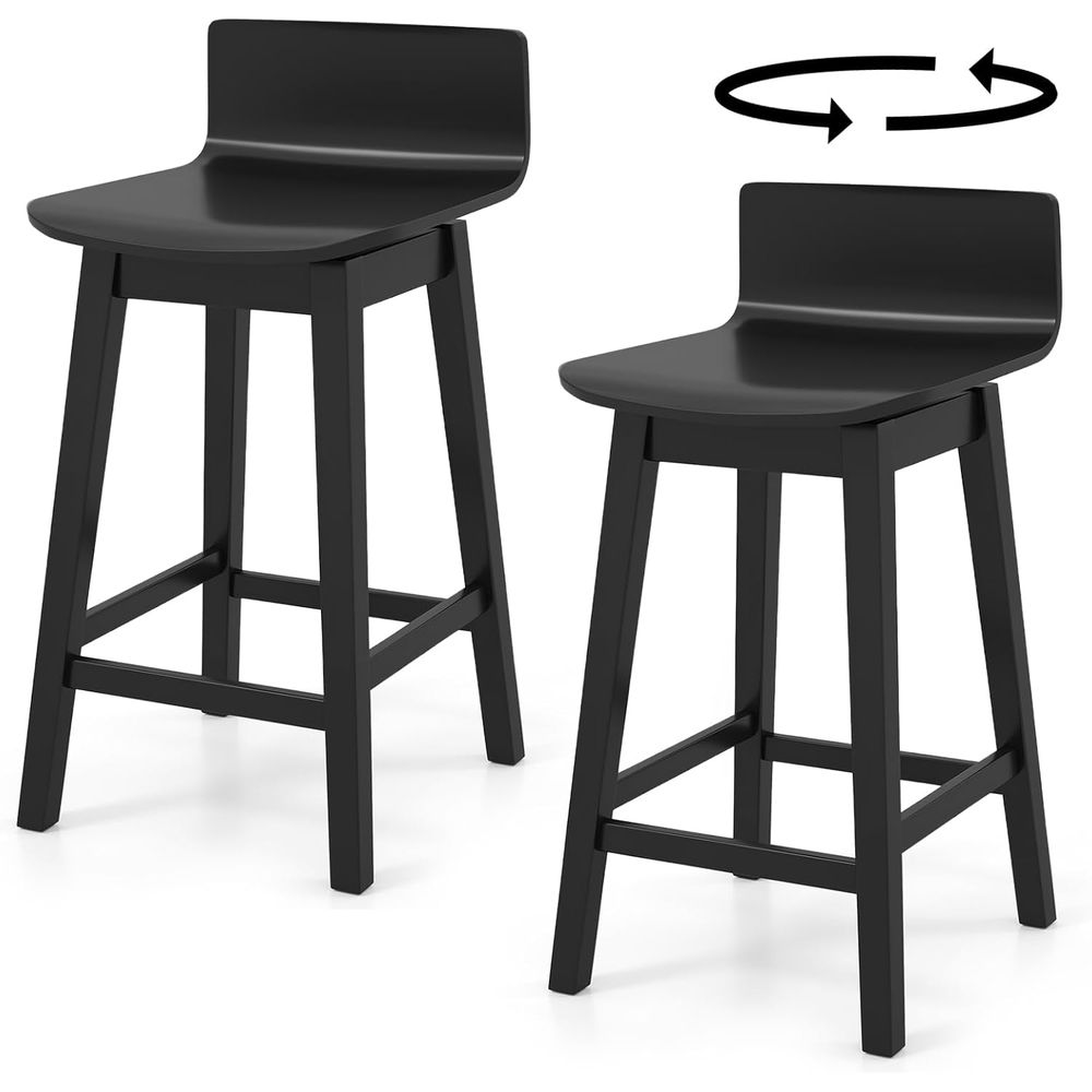Swivel Solid Wood Bar Stools S - Home Bar And Counter incelemesi ve fiyatı
