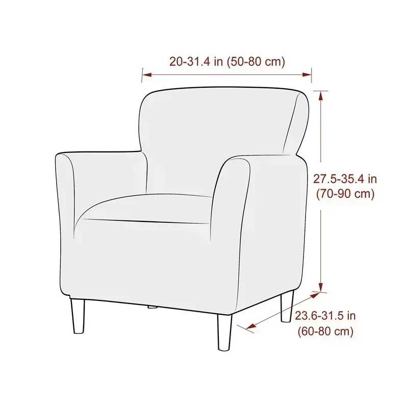 1PC Jacquard Tub Armchairs Cha - Home Bar Lounge incelemesi ve fiyatı